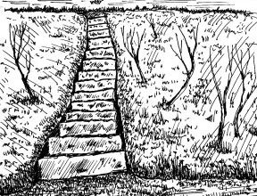 Stairs with pen