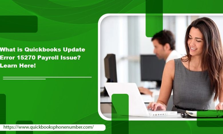 Quickbooks Update Error 15270